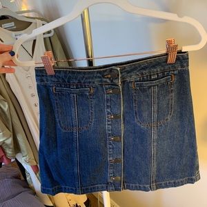 Denim jean skirt